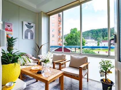 Balkong eller utsiktsbild