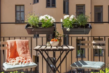 Balkong eller utsiktsbild