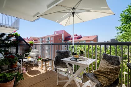 Balkong eller utsiktsbild