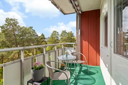 Balkong eller utsiktsbild