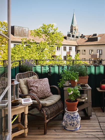 Balkong eller utsiktsbild