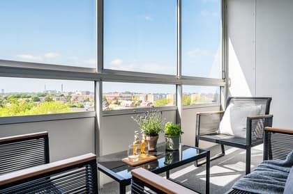 Balkong eller utsiktsbild