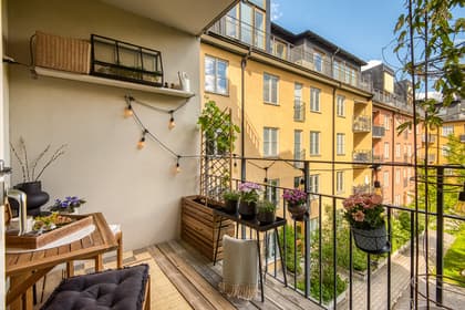 Balkong eller utsiktsbild