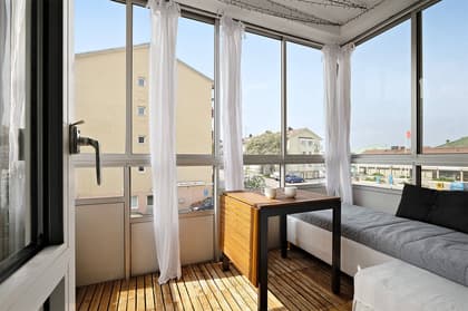 Balkong eller utsiktsbild