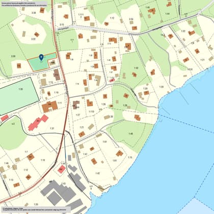 Illustrerad karta över fastigheten eller området