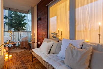 Balkong eller utsiktsbild