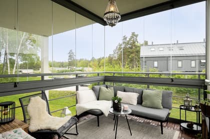 Balkong eller utsiktsbild