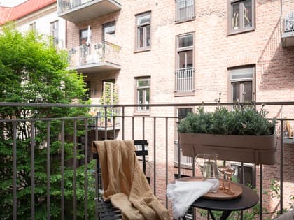 Balkong eller utsiktsbild