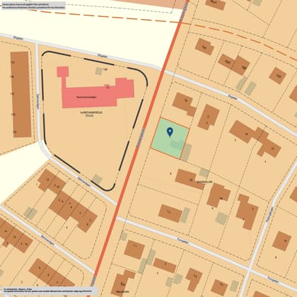 Illustrerad karta över fastigheten eller området