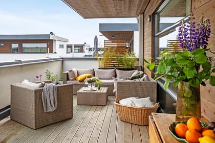 Balkong eller utsiktsbild