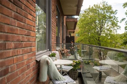 Balkong eller utsiktsbild