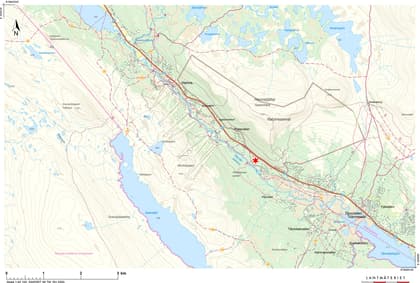 Illustrerad karta över fastigheten eller området