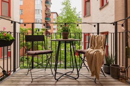 Balkong eller utsiktsbild