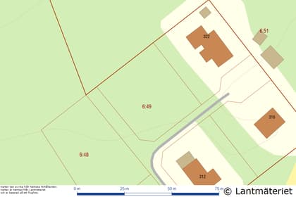 Illustrerad karta över fastigheten eller området