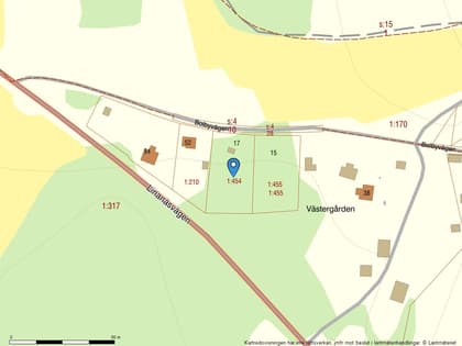 Illustrerad karta över fastigheten eller området