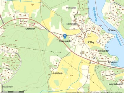 Illustrerad karta över fastigheten eller området