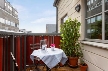 Balkong eller utsiktsbild