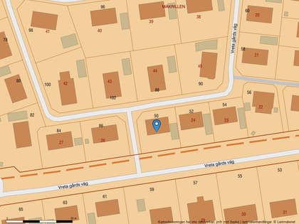 Illustrerad karta över fastigheten eller området