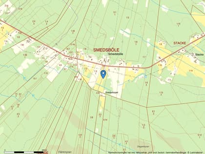 Illustrerad karta över fastigheten eller området