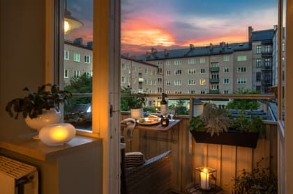 Balkong eller utsiktsbild