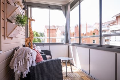 Balkong eller utsiktsbild