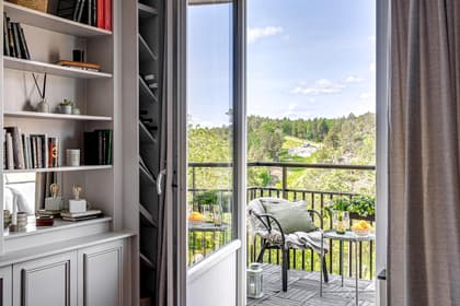 Balkong eller utsiktsbild