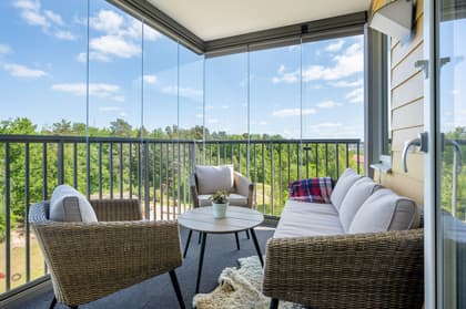 Balkong eller utsiktsbild