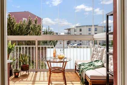 Balkong eller utsiktsbild