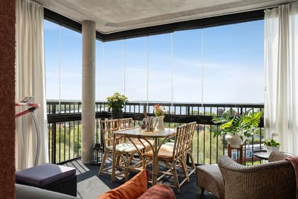 Balkong eller utsiktsbild