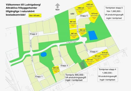 Illustrerad karta över fastigheten eller området