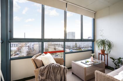 Balkong eller utsiktsbild