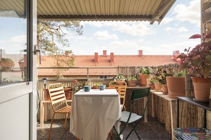 Balkong eller utsiktsbild