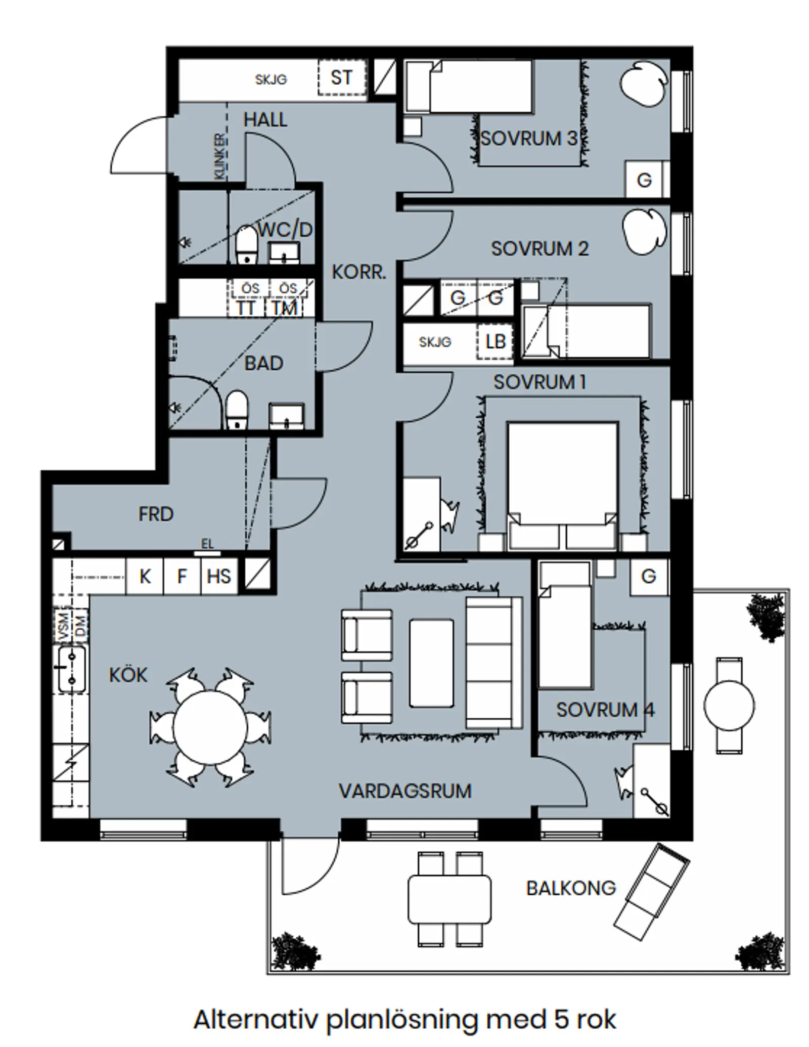 Floor plan for Ingrid Wallbergs gata 20