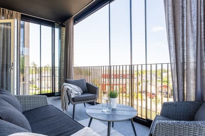 Balkong eller utsiktsbild