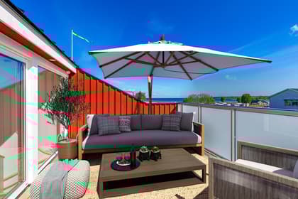 Balkong eller utsiktsbild