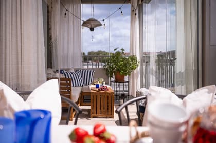 Balkong eller utsiktsbild