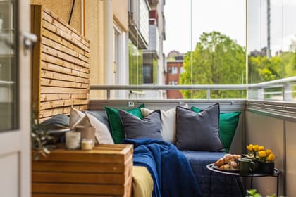 Balkong eller utsiktsbild