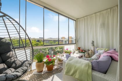 Balkong eller utsiktsbild