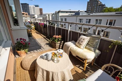 Balkong eller utsiktsbild