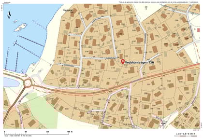 Illustrerad karta över fastigheten eller området