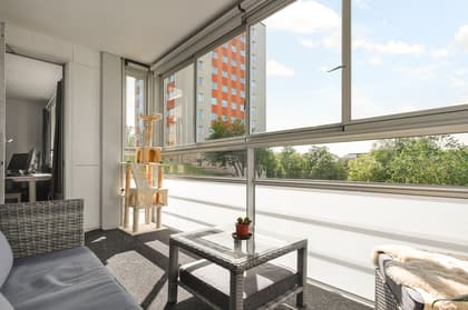 Balkong eller utsiktsbild