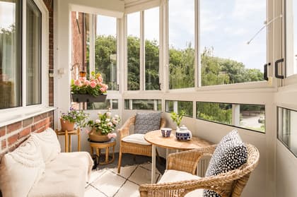 Balkong eller utsiktsbild