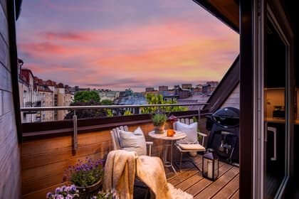 Balkong eller utsiktsbild