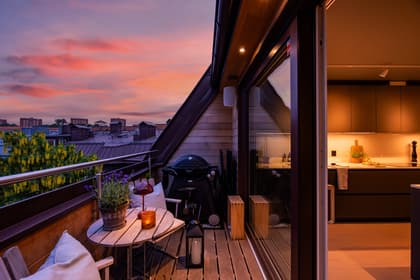 Balkong eller utsiktsbild