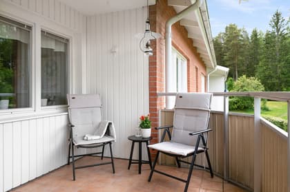 Balkong eller utsiktsbild