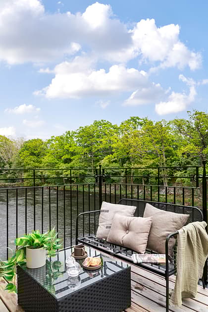 Balkong eller utsiktsbild