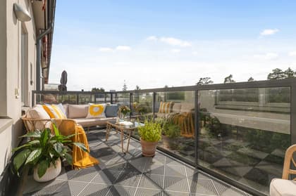 Balkong eller utsiktsbild