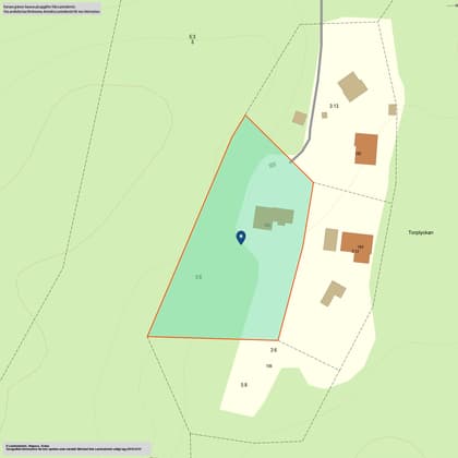 Illustrerad karta över fastigheten eller området