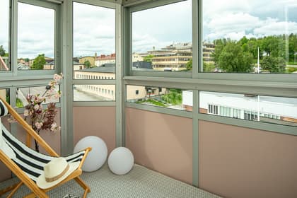 Balkong eller utsiktsbild