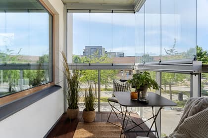 Balkong eller utsiktsbild